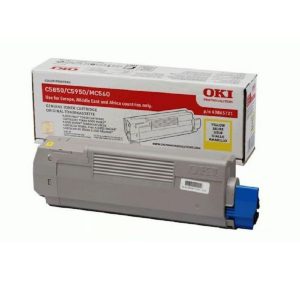 Cartouche toner Original Oki 43865721 - Jaune Cartouche toner Original Oki 43865721 - Jaune