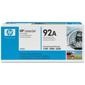 Toner laser noir HP 92A - Réf : C4092A - Couleur : Noir - Consommable d'origine